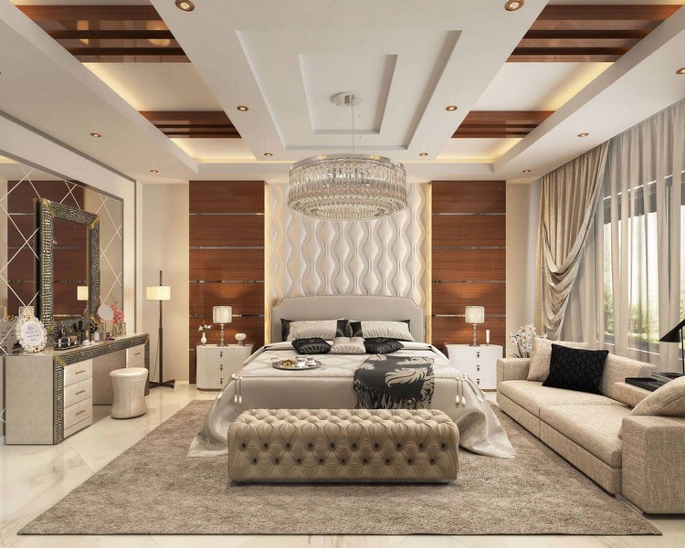 Master Bedroom With Wooden Touch
